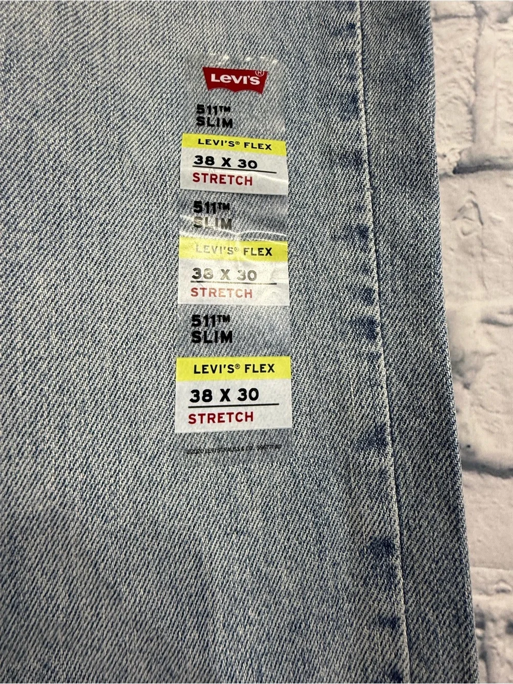 Levi’s 511 Slim Flex Stretch Light Wash Men's Jeans, Size 38x30